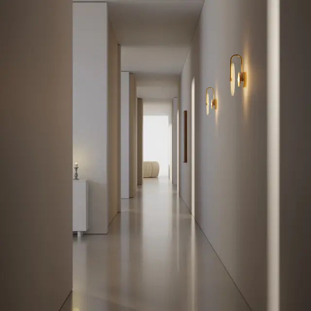 Bower R3 Medium Round Alabaster (250mm) Backlit LED Wall Light 5W non Dimmable IP20
