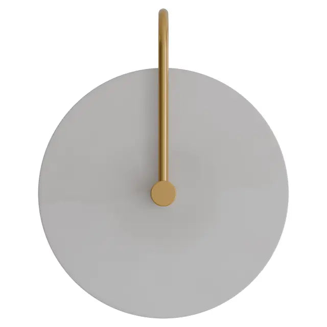 Bower R3 Medium Round Alabaster (250mm) Backlit LED Wall Light 5W non Dimmable IP20