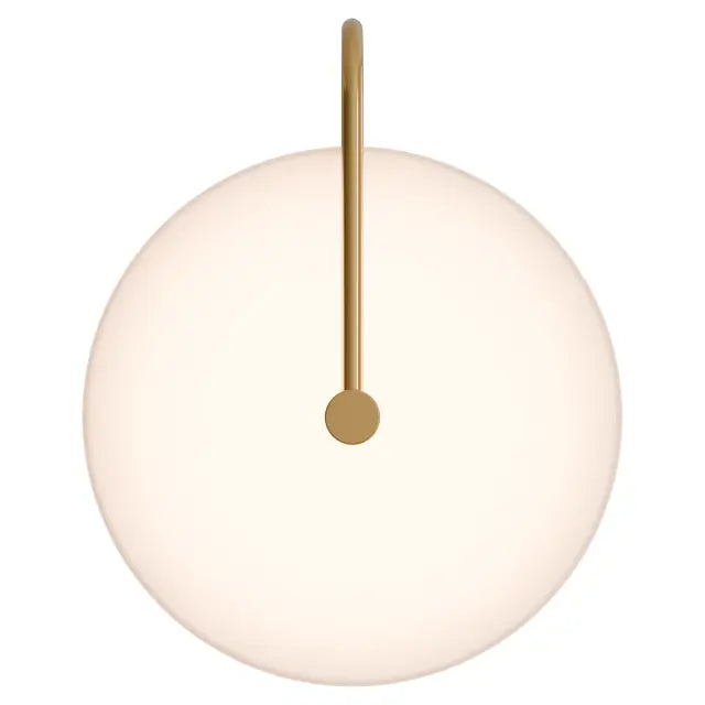 Bower R3 Medium Round Alabaster (250mm) Backlit LED Wall Light 5W non Dimmable IP20