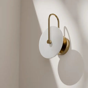 Bower R3 Small Round Alabaster (200mm) Backlit LED Wall Light 5W non Dimmable Ip20