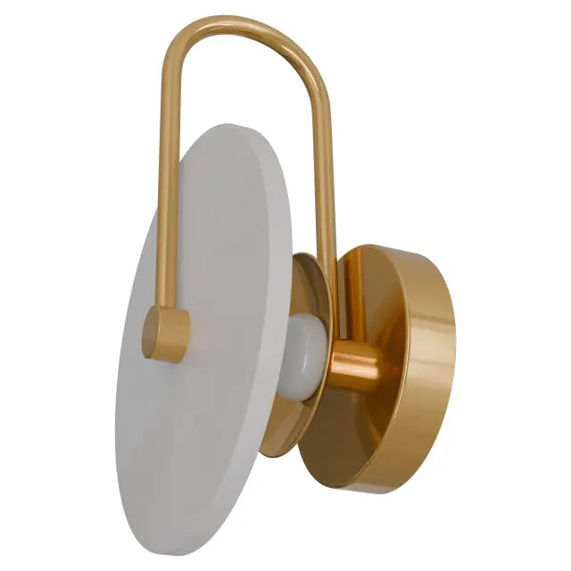 Bower R3 Small Round Alabaster (200mm) Backlit LED Wall Light 5W non Dimmable Ip20