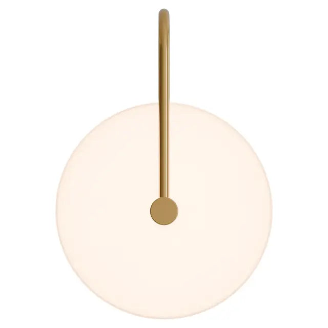 Bower R3 Small Round Alabaster (200mm) Backlit LED Wall Light 5W non Dimmable Ip20