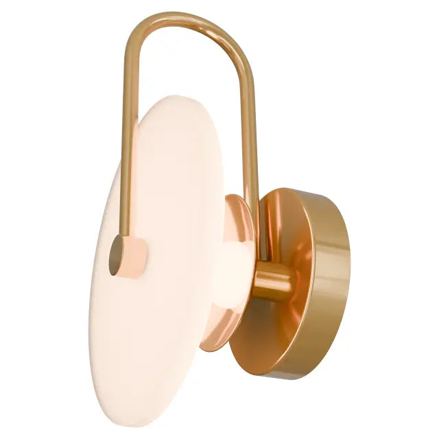 Bower R3 Small Round Alabaster (200mm) Backlit LED Wall Light 5W non Dimmable Ip20