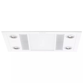 Linear 1000w Halogen 3 in 1 Bathroom Heater & High Extraction Exhaust Fan with LED Light White - Tastic - Lux Lighting