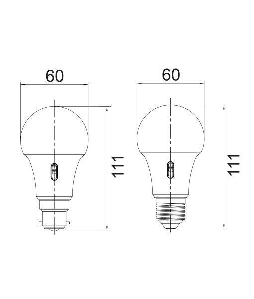 10W LED BC GLS 10W TRI 3000/ 4000/ 5000