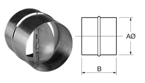 RSK Backdraft Damper 150