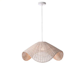 Adaya Rattan Pendant Light - Natural - pendant - Lux Lighting