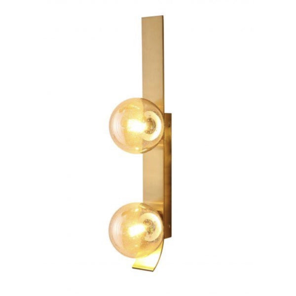 Oris Satin Brass double Wall Light G9 - wall light - Lux Lighting