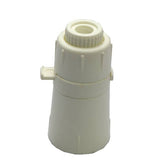 WHITE BC SWITCHED 10mm LAMPHOLDER