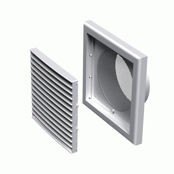 Vent 150mm Fixed with flyscreen - UV protection