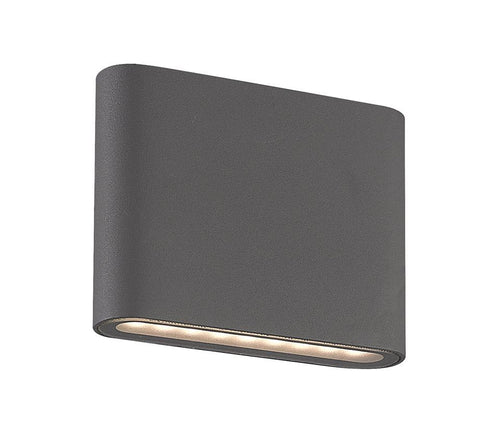 4w Up/down Wall-mounted Lamp BLACK - outdoor wall light - Lux Lighting