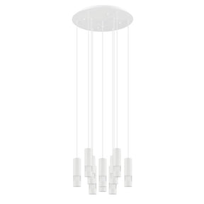 BERNABETA H/L 10X5W LED 4000K WHT ROUND