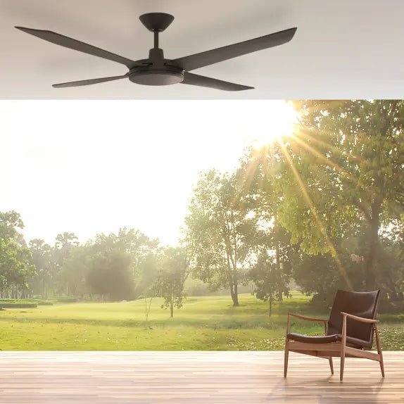 Breeze Silent DC 48" Black All ABS (Optional Light Kit)