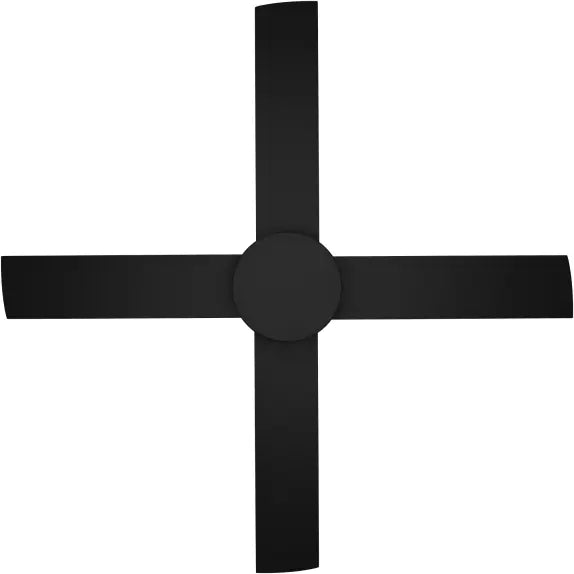 Breeze Silent DC 48" Black All ABS (Optional Light Kit)