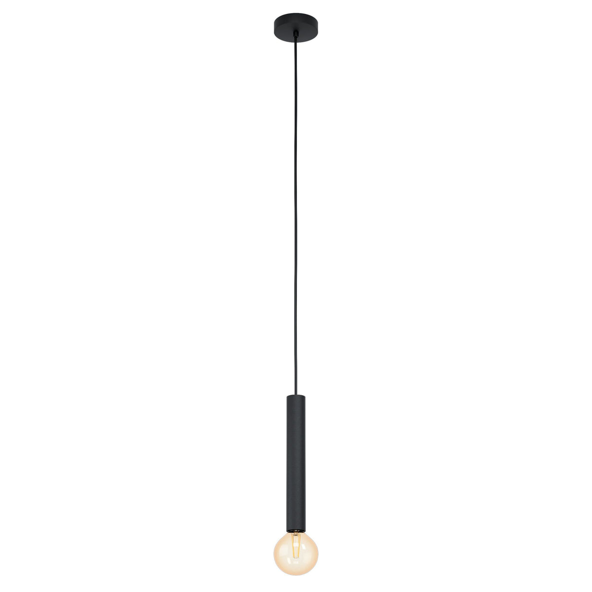 Cortenova H/l 1x60w E27 Blk - pendant - Lux Lighting