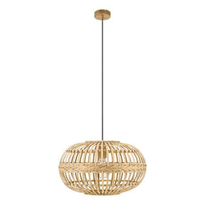 Amsfield H/l 1x60w E27 Light Wood Colour - pendant - Lux Lighting