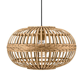 Amsfield H/l 1x60w E27 Light Wood Colour - pendant - Lux Lighting