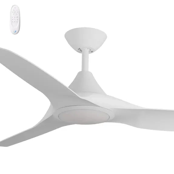 Cloudfan 48" Kit - White with Light (CFP-345M-WH-L) Plus White Blades (CFP-348B-WH) - Two Boxes