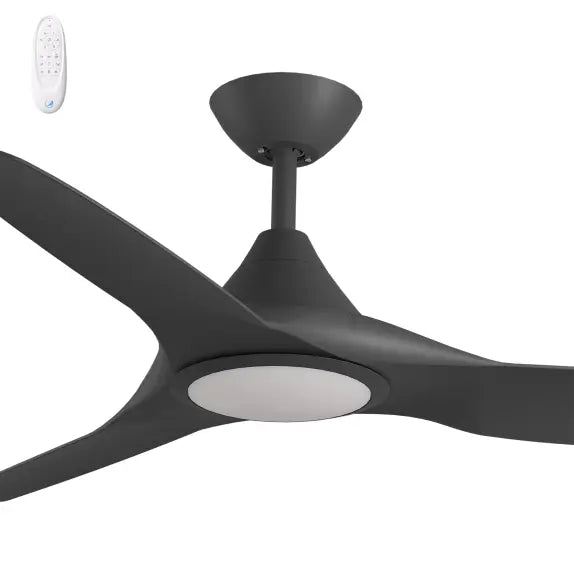 Cloudfan 48" Kit - Black with Light (CFP-345M-BK-L) Plus Black Blades (CFP-348B-BK) - Two Boxes
