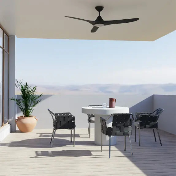 Cloudfan 60" Kit - Black with Light (CFP-367M-BK-L) Plus Black Blades (CFP-360B-BK) - Two Boxes