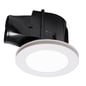 Flow Round LED 300mm Exhaust Fan & 12w Tricolour LED Light White - Exhaust Fans - Lux Lighting
