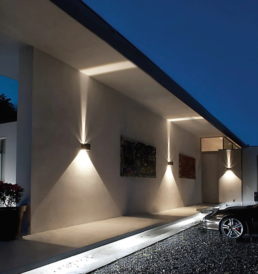TOCA Exterior LED Adjustable Lens Cover Surface Mounted Up/Down Wall Lights IP54