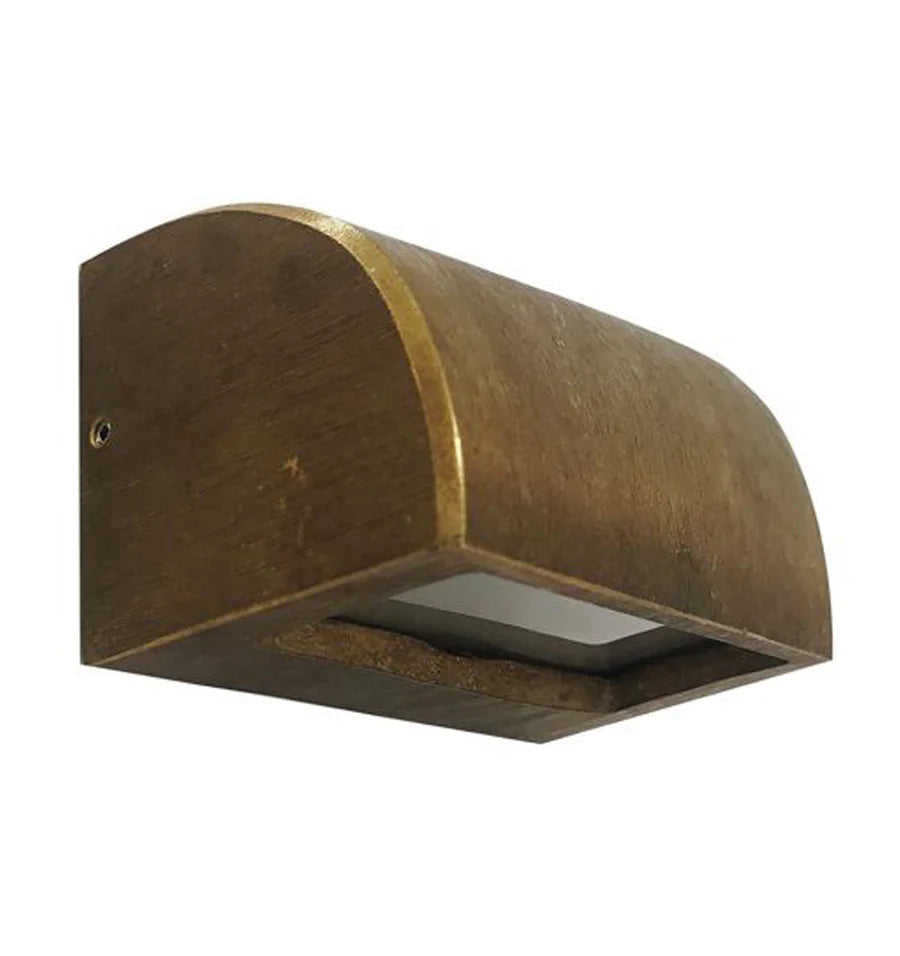 STE Exterior 12V Bronze Curved Surface Mounted Step / Wall Lights IP65