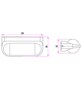 MARINA Exterior LED Up/Down Surface Mounted Wall Lights IP65