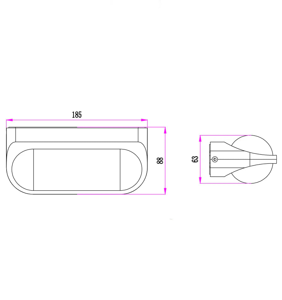 MARINA Exterior LED Up/Down Surface Mounted Wall Lights IP65