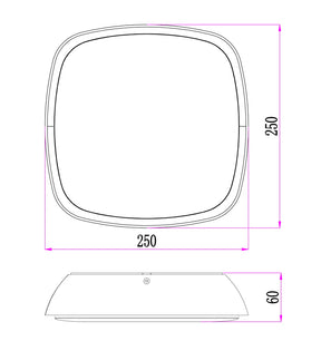 DOCCIA Exterior LED Round Wall / Ceiling Lights IP65