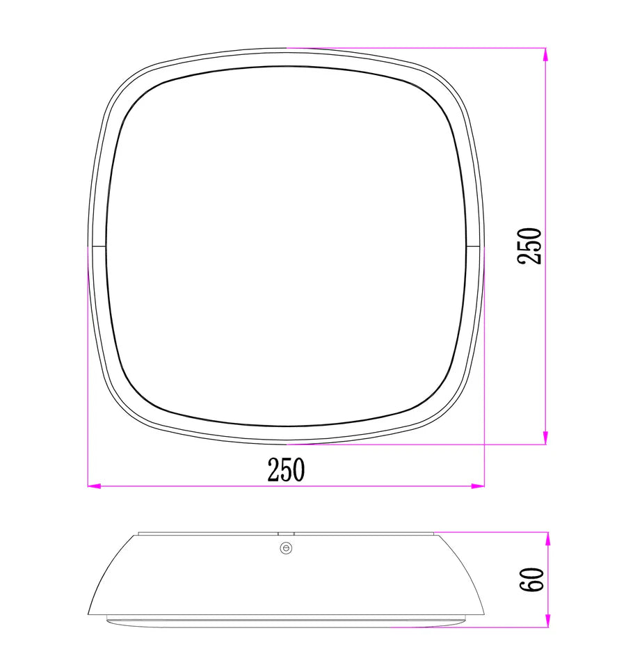 DOCCIA Exterior LED Round Wall / Ceiling Lights IP65