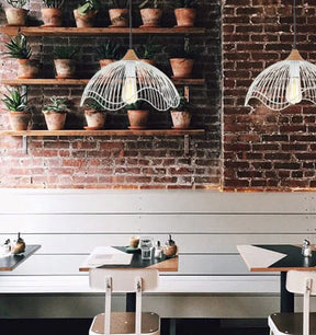 SPIAGGIA: Dome Shape & Wavy Edge Pendant Lights