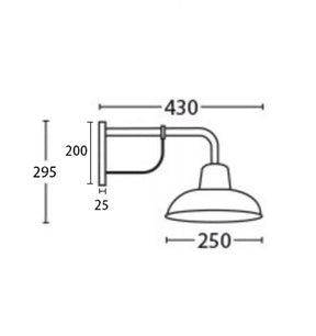 DEKSEL Aged Copper Interior Wall Light IP23
