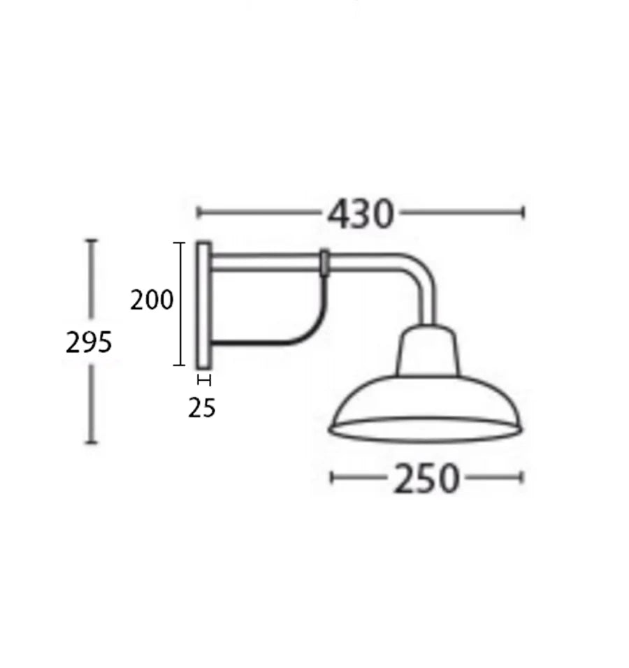 DEKSEL Aged Copper Interior Wall Light IP23