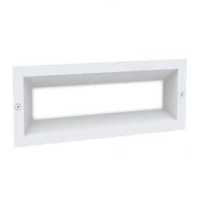 BRICKTRI Exterior LED Tri-CCT Recessed Rectangular Frosted Diffuser Wall / Brick Lights IP65