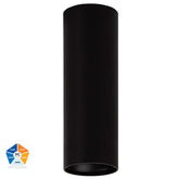 Nella BLACK - EXT 7w Surface Mounted LED Downlight - Ceiling mount - Lux Lighting