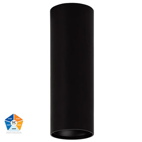 Nella BLACK - EXT 7w Surface Mounted LED Downlight - Ceiling mount - Lux Lighting