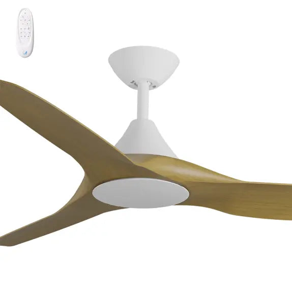 Cloudfan 48" Kit - White No Light (CFP-345M-WH) Plus Teak Blades (CFP-348B-TE) - Two Boxes
