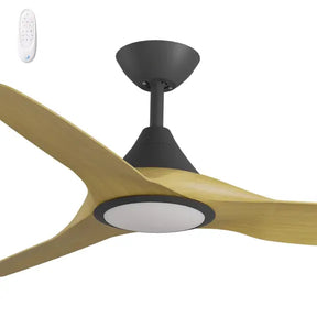 Cloudfan 48" Kit - Black with Light (CFP-345M-BK-L) Plus Bamboo Blades (CFP-348B-BA) - Two Boxes