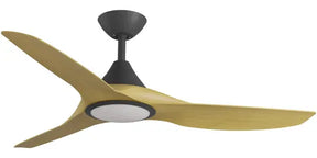 Cloudfan 48" Kit - Black with Light (CFP-345M-BK-L) Plus Bamboo Blades (CFP-348B-BA) - Two Boxes