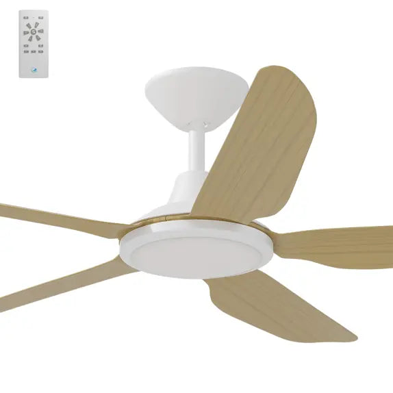 Storm DC 48" Kit - White With Light (STO-548-WH-L) Plus Bamboo Blades (STO-B48-BA) - Two Boxes