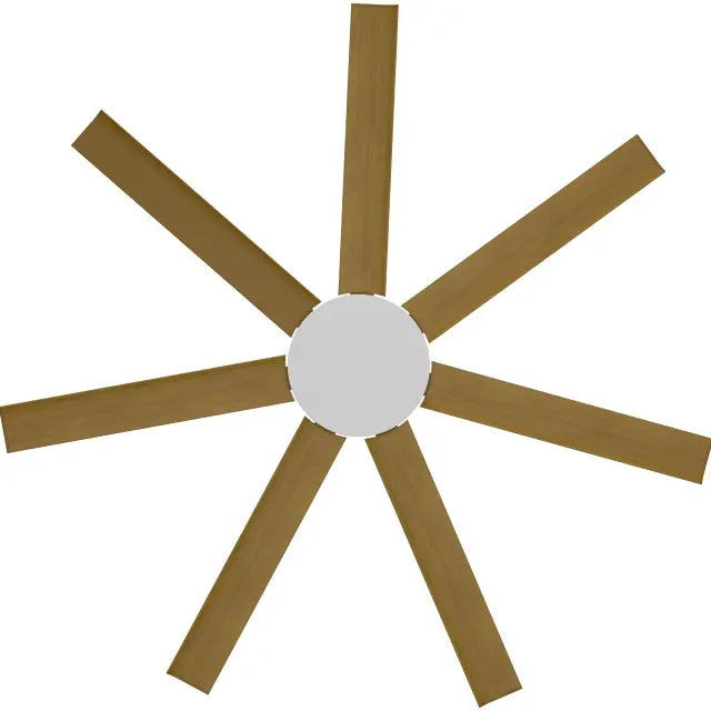 Alula 60" Kit - White (ALP-760M-WH) Plus Teak Blades (ALP-760B-TE) - two boxes (Optional Light Kit)