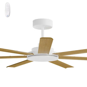 Alula 60" Kit - White (ALP-760M-WH) Plus Teak Blades (ALP-760B-TE) - two boxes (Optional Light Kit)