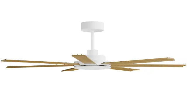 Alula 60" Kit - White (ALP-760M-WH) Plus Teak Blades (ALP-760B-TE) - two boxes (Optional Light Kit)