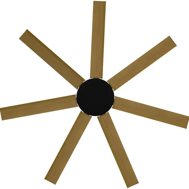 Alula 60" Kit - Black (ALP-760M-BK) Plus Teak Blades (ALP-760B-TE) - two boxes (Optional Light Kit)