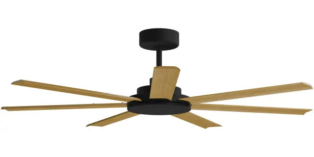 Alula 60" Kit - Black (ALP-760M-BK) Plus Teak Blades (ALP-760B-TE) - two boxes (Optional Light Kit)