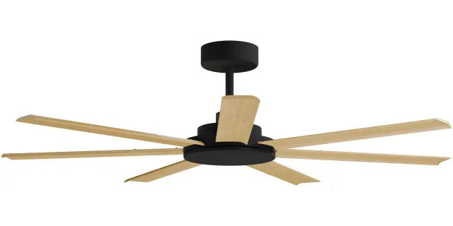 Alula 60" Kit - Black (ALP-760M-BK) Plus Bamboo Blades (ALP-760B-BA) - two boxes (Optional Light Kit)