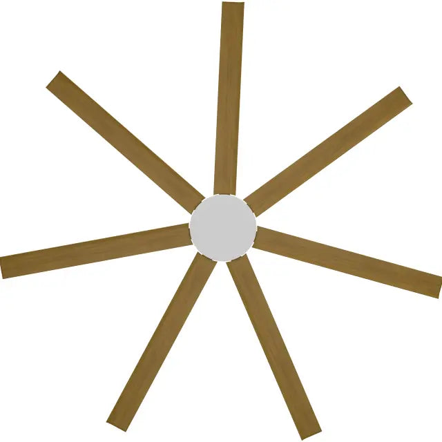 Alula 80" Kit - White (ALP-780M-WH) Plus Teak Blades (ALP-780B-TE) - two boxes (Optional Light Kit)