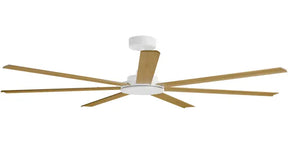 Alula 80" Kit - White (ALP-780M-WH) Plus Teak Blades (ALP-780B-TE) - two boxes (Optional Light Kit)
