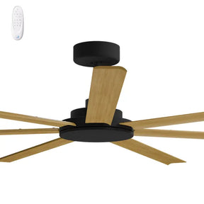 Alula 80" Kit - Black (ALP-780M-BK) Plus Teak Blades (ALP-780B-TE) - two boxes (Optional Light Kit)